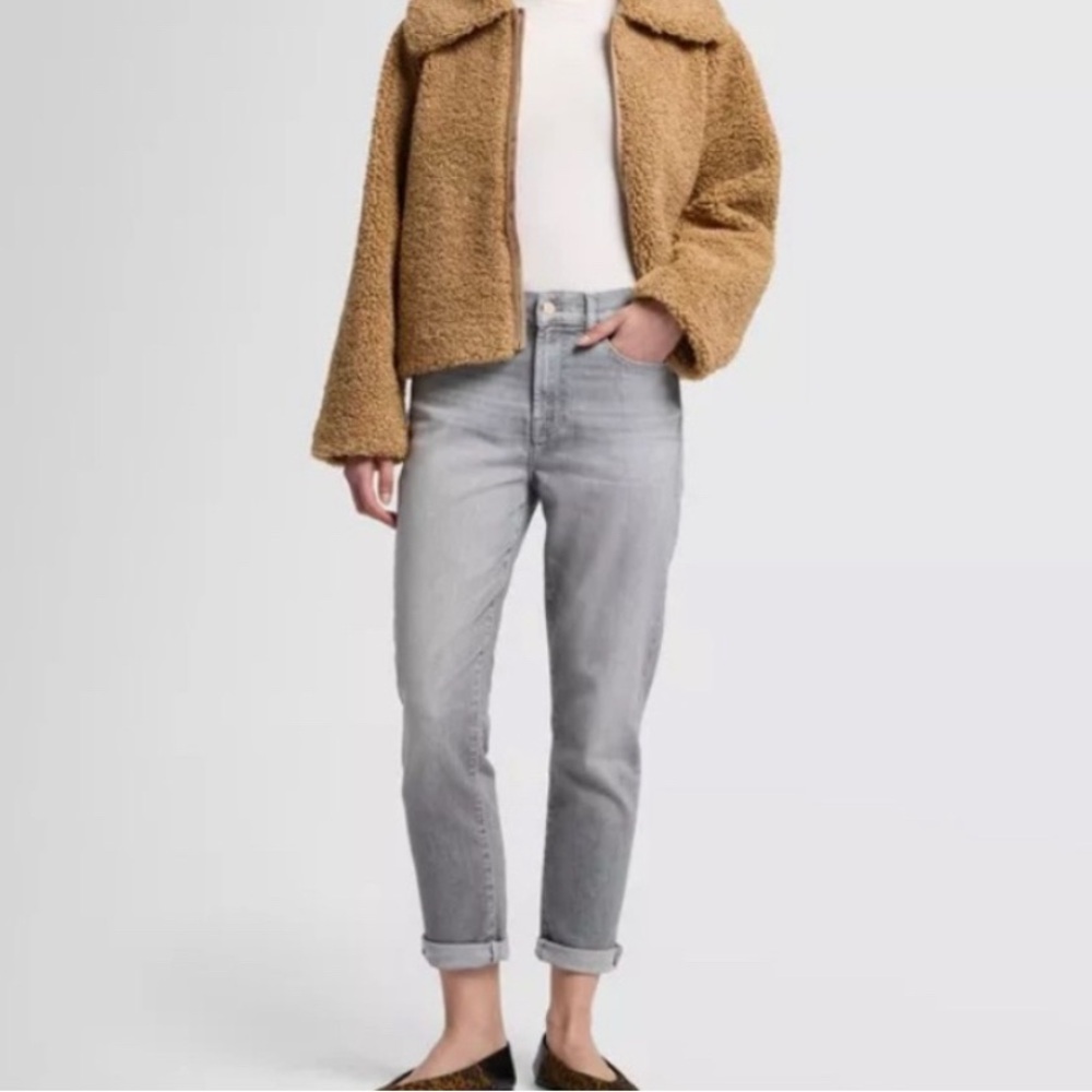 7 For All Mankind Luxe Vintage Josefina Boyfriend Jeans | Dust/Grey | NWOT | 26